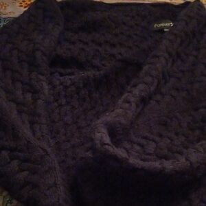 Forever 21 Dark Knit Cape